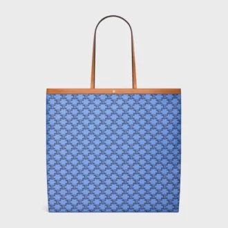 Large Flat Shopper in Triomphe Canvas