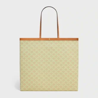 Large Flat Shopper in Triomphe Canvas