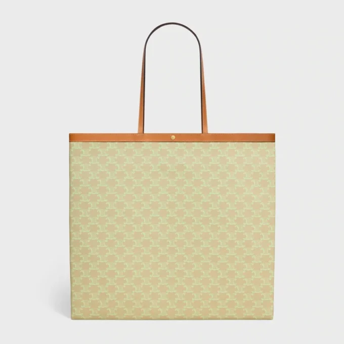 Large Flat Shopper in Triomphe Canvas