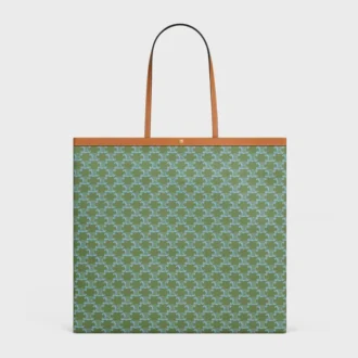 Large Flat Shopper in Triomphe Canvas