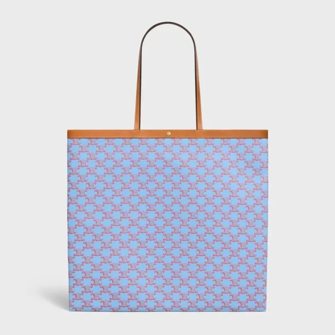 Large Flat Shopper in Triomphe Canvas