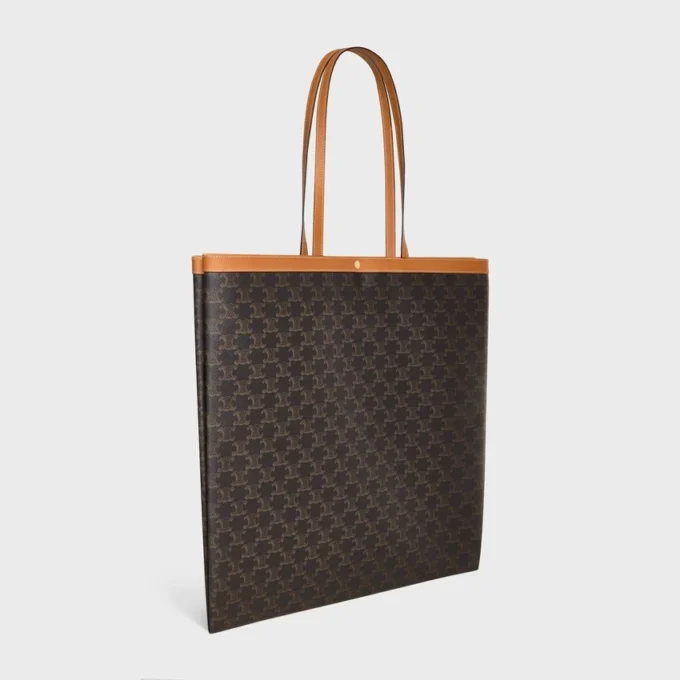 Large Flat Shopper in Triomphe Canvas