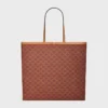 Large Flat Shopper in Triomphe Canvas