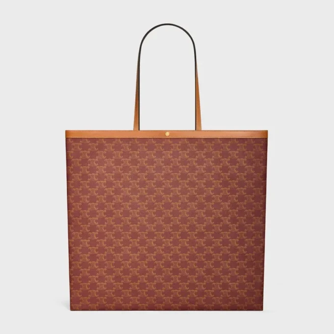 Large Flat Shopper in Triomphe Canvas