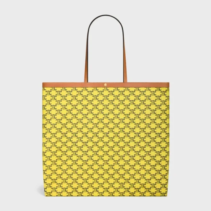 Large Flat Shopper in Triomphe Canvas