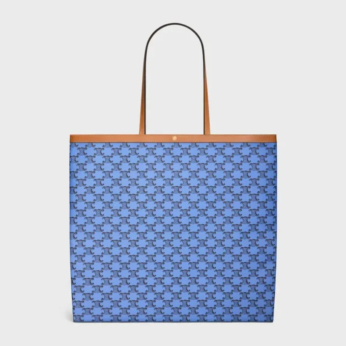 Large Flat Shopper in Triomphe Canvas
