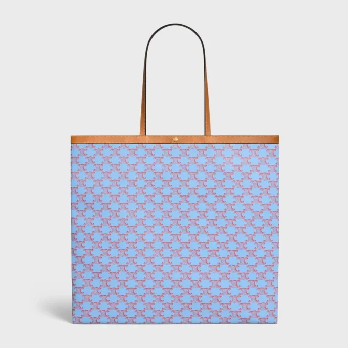 Large Flat Shopper in Triomphe Canvas
