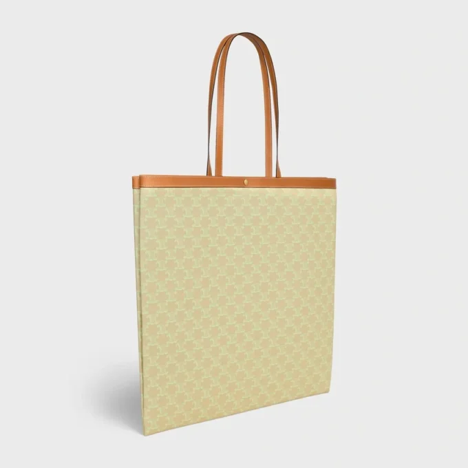 Large Flat Shopper in Triomphe Canvas