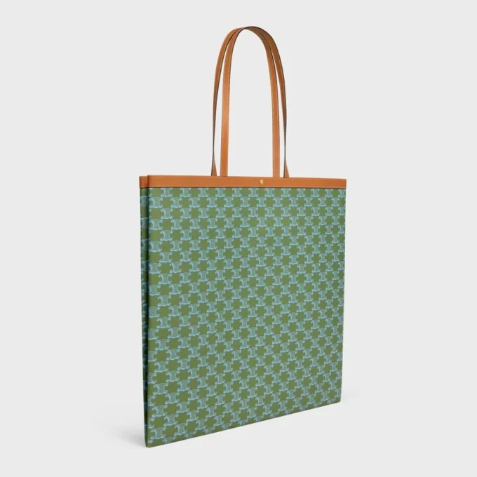 Large Flat Shopper in Triomphe Canvas