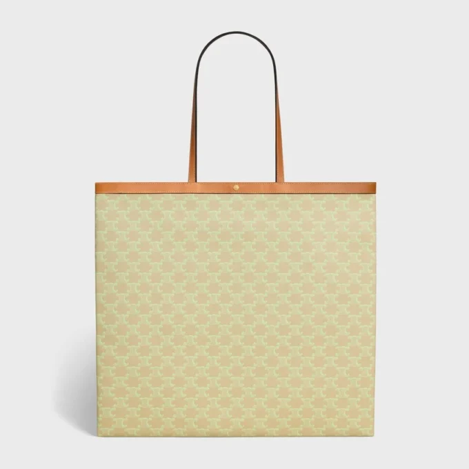 Large Flat Shopper in Triomphe Canvas