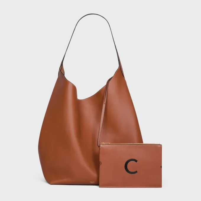 Large Hobo in Supple Natural Calfskin Large Hobo in Supple Natural Calfskin