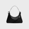Large Strap Romy in Crocodile Embossed Deerskin Large Strap Romy in Crocodile Embossed Deerskin