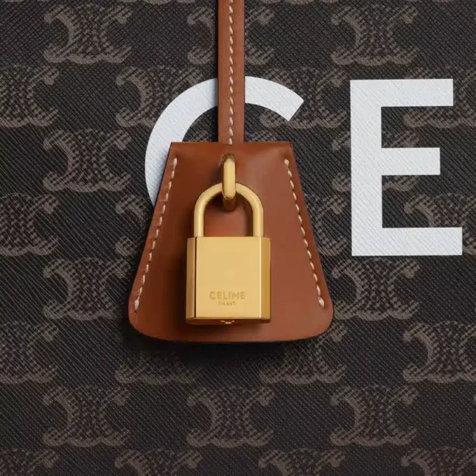 Large Travel Bag in Triomphe Canvas with Celine Print Large Travel Bag in Triomphe Canvas with Celine Print