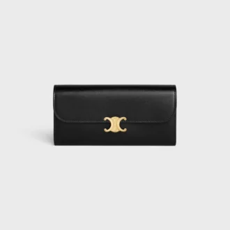 Large Wallet Triomphe in Shiny Calfskin