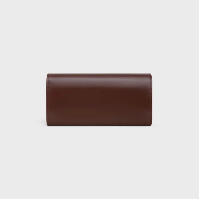 Large Wallet Triomphe in Shiny Calfskin Large Wallet Triomphe in Shiny Calfskin