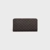 Large Zipped Wallet in Triomphe Canvas