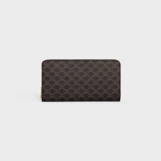 Large Zipped Wallet in Triomphe Canvas