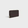 Large Zipped Wallet in Triomphe Canvas