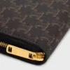 Large Zipped Wallet in Triomphe Canvas