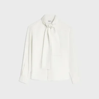 Lavalliere Shirt in Silk Twill
