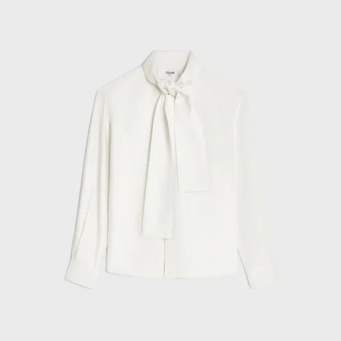 Lavalliere Shirt in Silk Twill Lavalliere Shirt in Silk Twill
