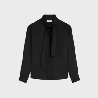 Lavalliere Shirt in Silk Twill