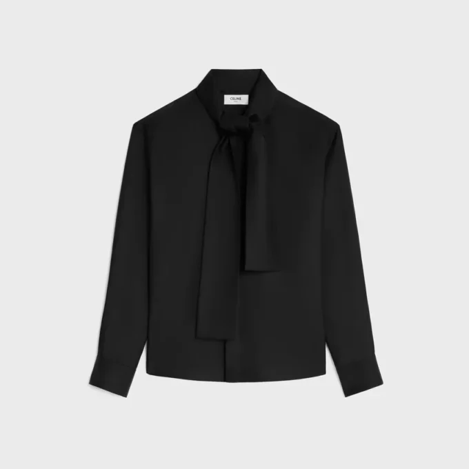 Lavalliere Shirt in Silk Twill Lavalliere Shirt in Silk Twill