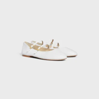 Les Ballerines Celine Double Strap in Lambskin
