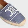 Les Espadrilles Celine in Striped Textile with Triomphe Les Espadrilles Celine in Striped Textile with Triomphe