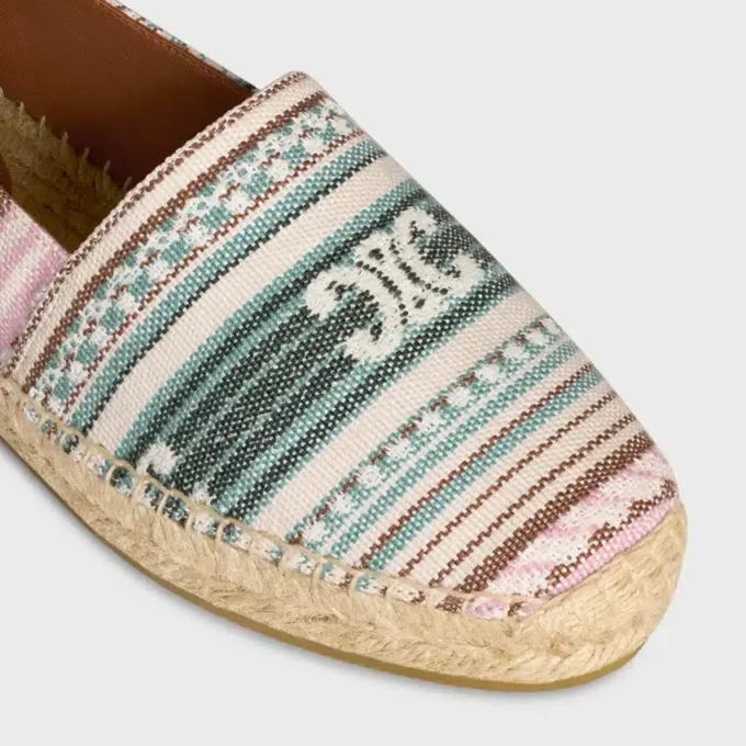 Les Espadrilles Celine in Triomphe Jacquard Fabric Les Espadrilles Celine in Triomphe Jacquard Fabric