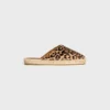 Les Espadrilles Celine Mule in Leopard Printed Hairy Calfskin Les Espadrilles Celine Mule in Leopard Printed Hairy Calfskin