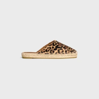 Les Espadrilles Celine Mule in Leopard Printed Hairy Calfskin Les Espadrilles Celine Mule in Leopard Printed Hairy Calfskin