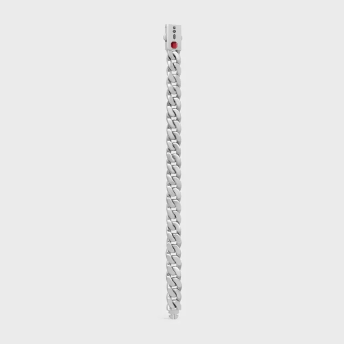 Les Poincons Celine Bracelet in Sterling Silver and Garnet Les Poincons Celine Bracelet in Sterling Silver and Garnet