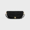 Little Halfmoon Soft Triomphe in Raffia and Lambskin Little Halfmoon Soft Triomphe in Raffia and Lambskin
