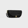 Little Halfmoon Soft Triomphe in Raffia and Lambskin Little Halfmoon Soft Triomphe in Raffia and Lambskin