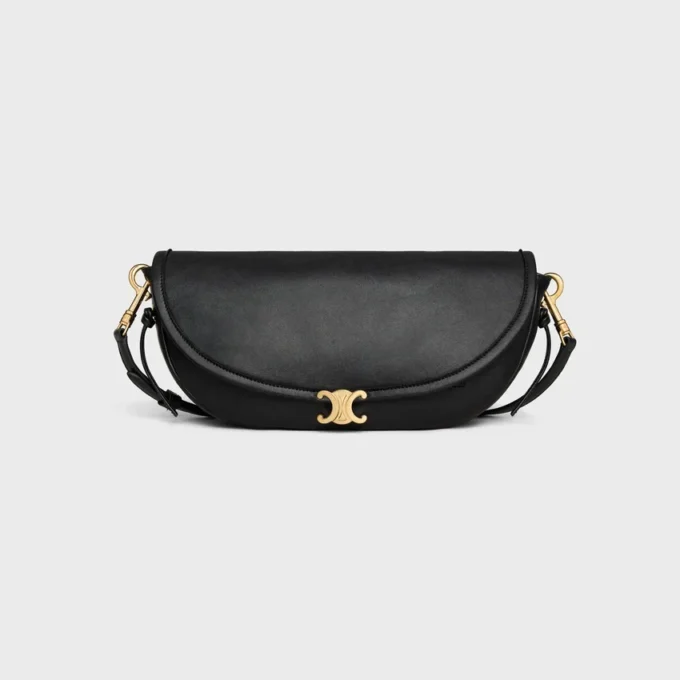 Little Halfmoon Soft Triomphe in Supple Shiny Lambskin Little Halfmoon Soft Triomphe in Supple Shiny Lambskin