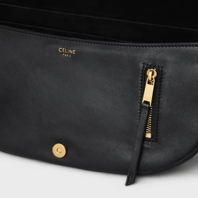 Little Halfmoon Soft Triomphe in Supple Shiny Lambskin Little Halfmoon Soft Triomphe in Supple Shiny Lambskin