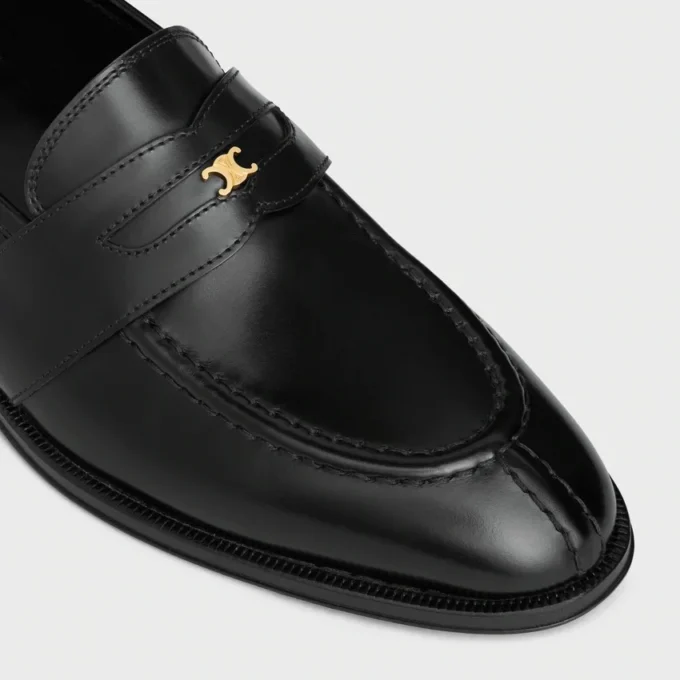 Loafer Malaquais in Polished Bullskin Loafer Malaquais in Polished Bullskin