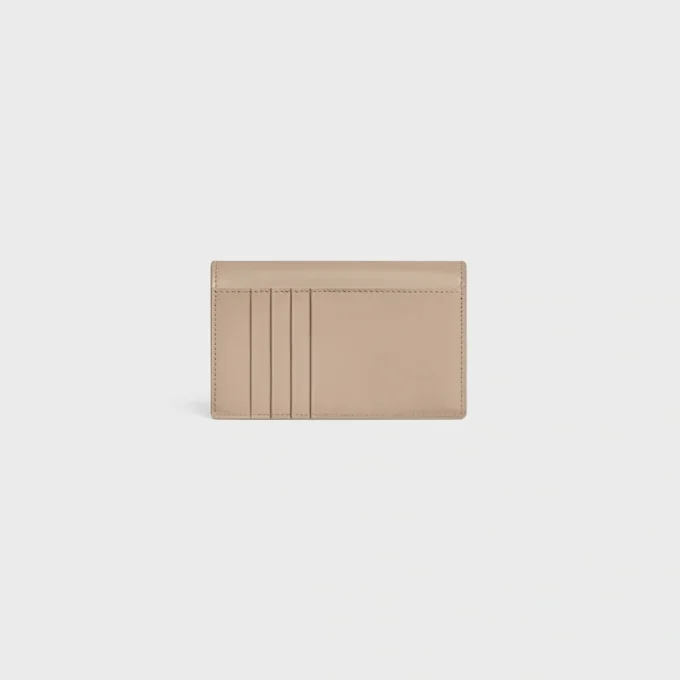 Long Card Holder with Flap Triomphe in Shiny Calfskin Long Card Holder with Flap Triomphe in Shiny Calfskin