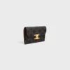 Long Card Holder with Flap Triomphe in Triomphe Canvas Long Card Holder with Flap Triomphe in Triomphe Canvas