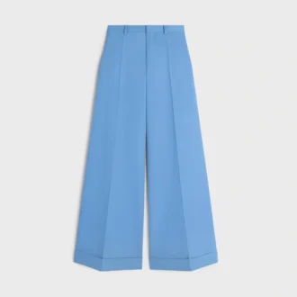 Long Docks Trousers in Diagonal Wool