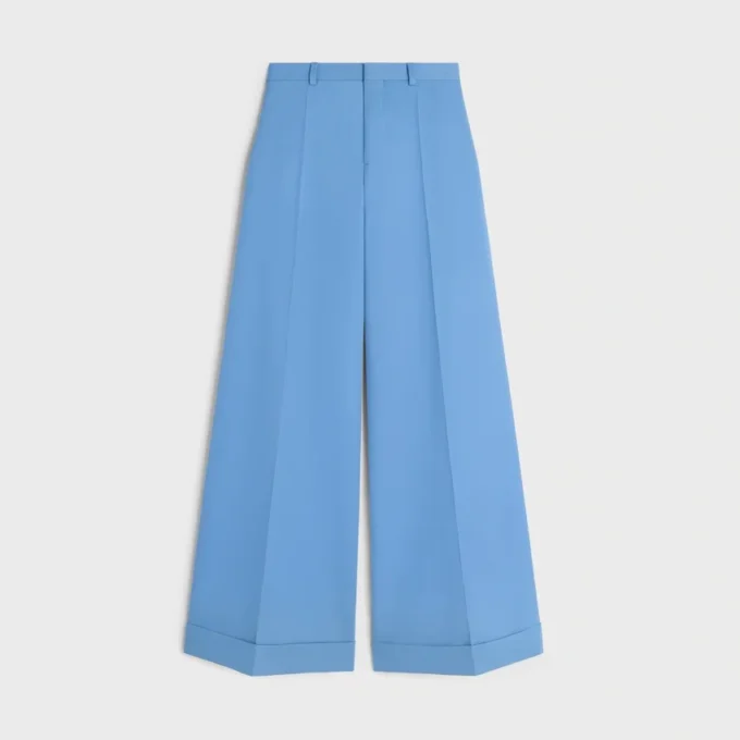 Long Docks Trousers in Diagonal Wool Long Docks Trousers in Diagonal Wool