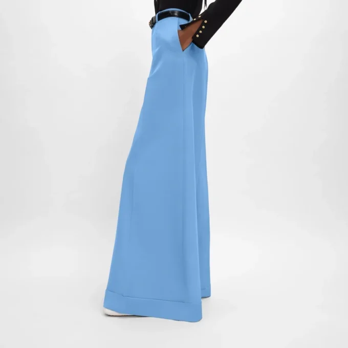 Long Docks Trousers in Diagonal Wool Long Docks Trousers in Diagonal Wool