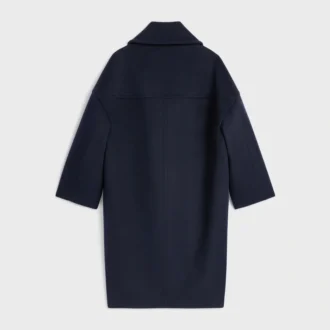 Long Peacoat in Wool Felt