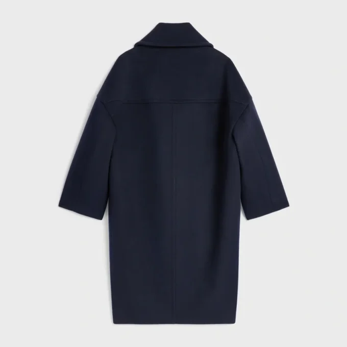 Long Peacoat in Wool Felt Long Peacoat in Wool Felt