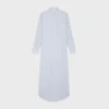 Long Shirt Dress in Striped Cotton