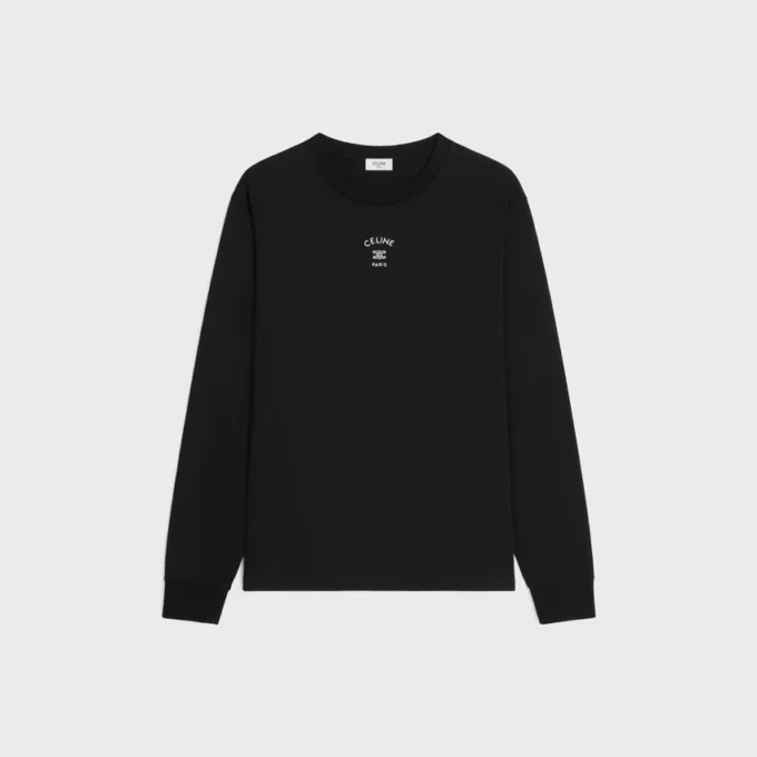 Long Sleeved T-Shirt in Cotton Jersey Long Sleeved T-Shirt in Cotton Jersey