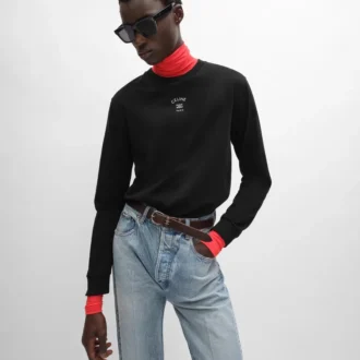 Long Sleeved T-Shirt in Cotton Jersey