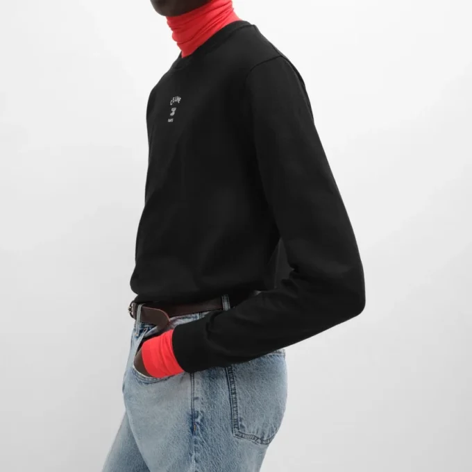 Long Sleeved T-Shirt in Cotton Jersey Long Sleeved T-Shirt in Cotton Jersey