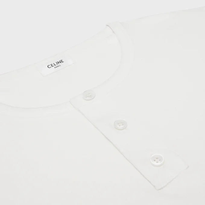 Long Sleeved T-Shirt in Ribbed Cotton Jersey Long Sleeved T-Shirt in Ribbed Cotton Jersey